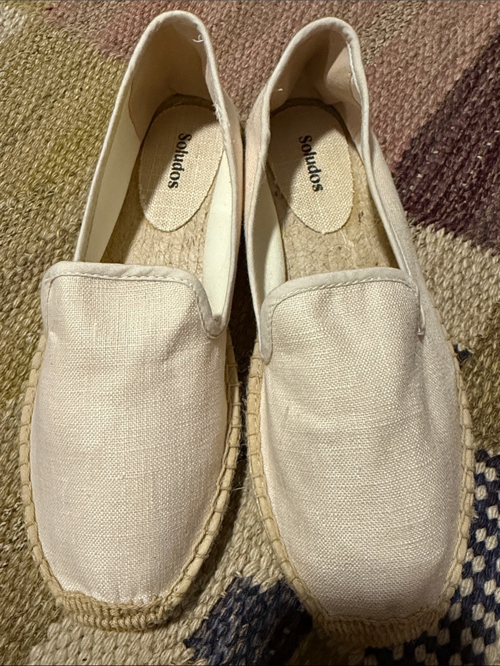 Soludos Natural Canvas Espadrille Slip-Ons